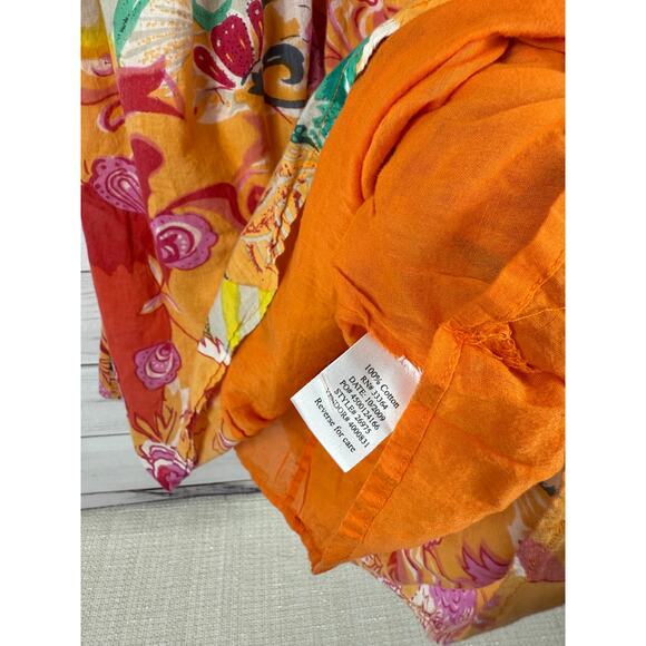 Energie Spaghetti Strap Floral Dress Elastic Empire Waist XL - Picture 3 of 8